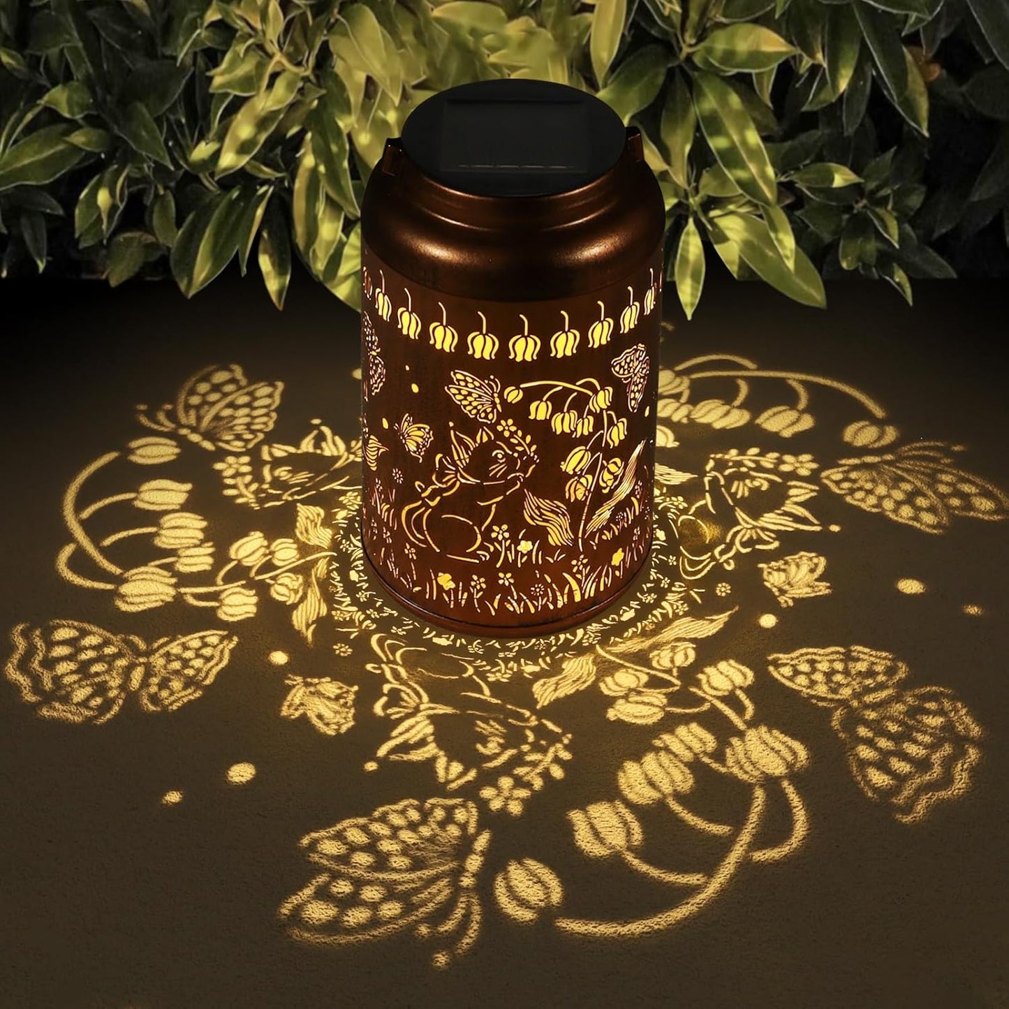 Solar Lanterns Outdoor Waterproof Hummingbird Garden Decor Gifts for Women Mom Grandma Hanging Solar Lights Metal Solar Decoration Outside for Yard, Patio, Backyard, Porch